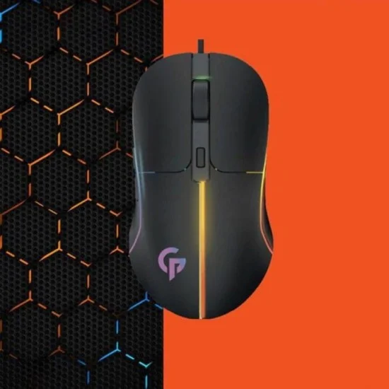 Porodo Gaming RGB Wired Mouse 7D - Black